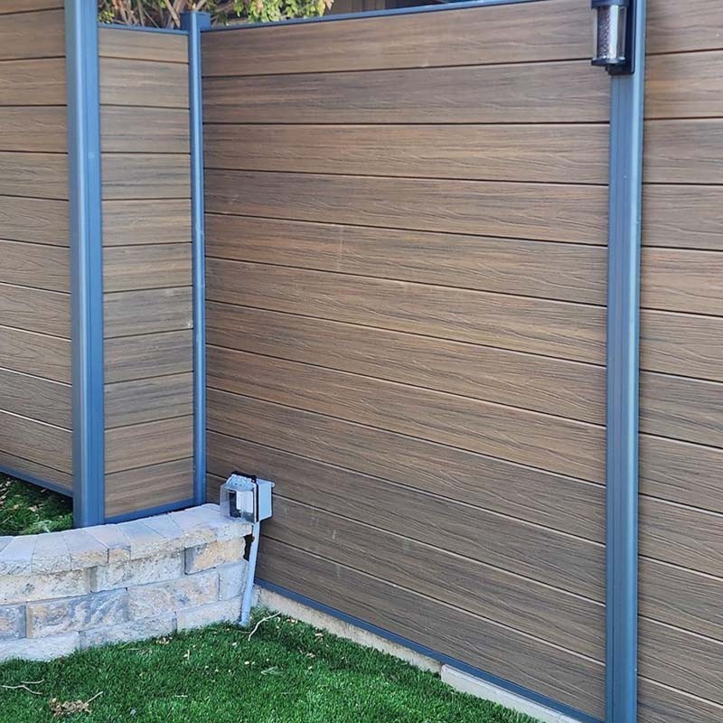 wood plastic composite fence