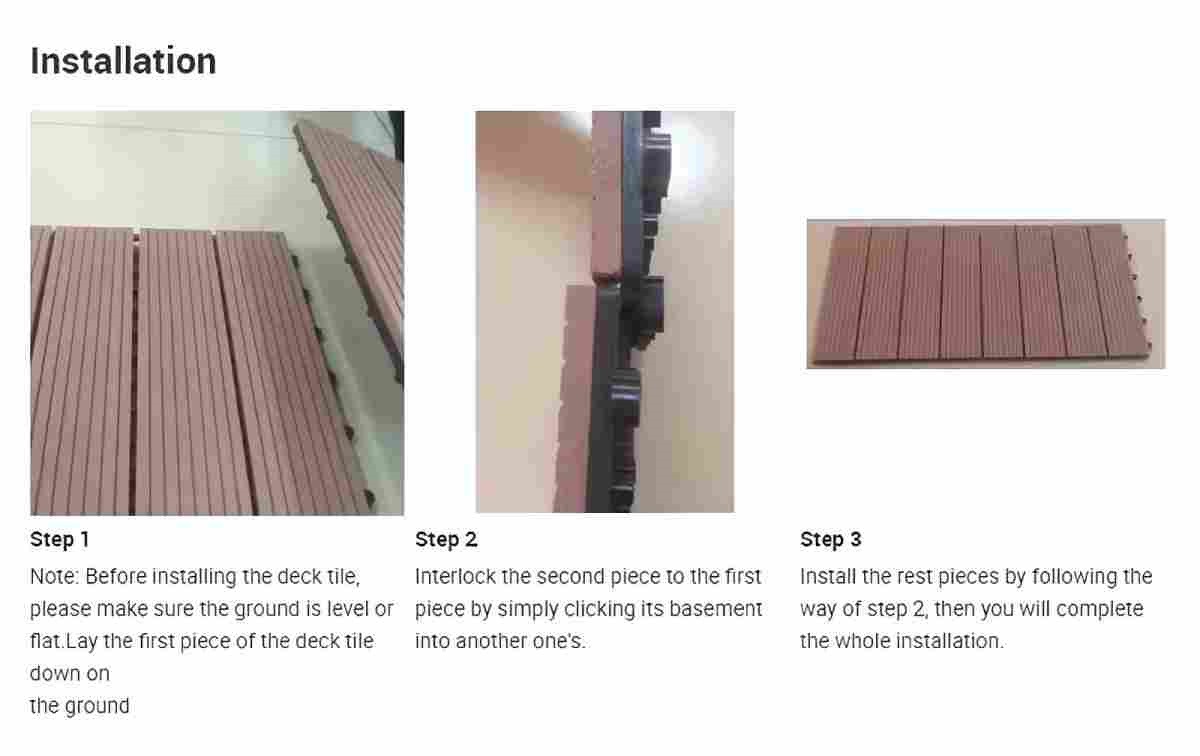 interlocking wpc deck tiles interlocking wpc deck tiles